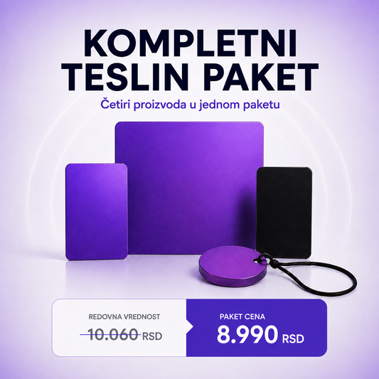 Kompletni Teslin paket – Tesline ploče i purpurni disk